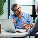 Doctors maintaining EHR