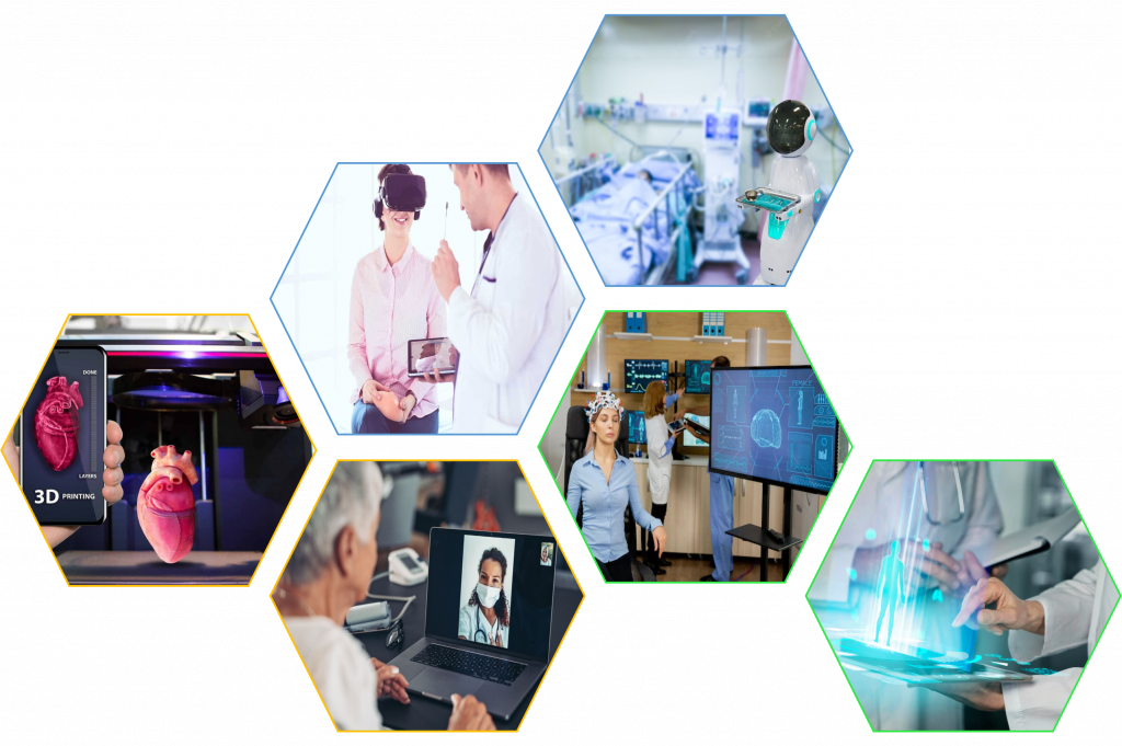 The future of telemedicine-AI, IoT, VR, 3D printing, Robotics, Big Data, and Machine learning.